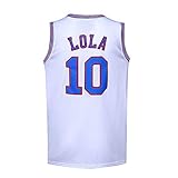 Herren Basketball Trikot #10 Lola Space Movie Sportshirts 90er Jahre...