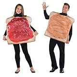 amscan 844269-55 2 Partnerkostüme Erdnussbutter-& Marmeladentoast,...