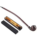 FeelGlad Lange Tabakpfeife - 41cm Holzpfeife für Pfeifentabak Holz...