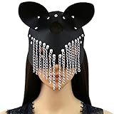 Adorling Halloween Maske Damen Cosplay Maske für Halloween Mädchen...