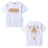 OUHZNUX Lorna Shore Übergroßes T-Shirt Unisex Orange Doppelseitiger...