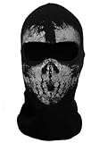 WEWOM Sturmmaske Totenkopf Ghost Motorradmaske Schwarz