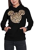 Course Damen Hoodie Original Mickey Mouse Flock Fake Fur Animal Print...