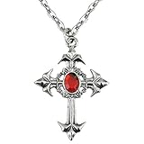 Widmann 7510K - Kette, gotisches Kreuz mit rotem Juwel, Schmuck,...