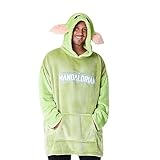 Disney The Mandalorian Hoodie Herren Oversized aus Fleece, Baby Yoda...