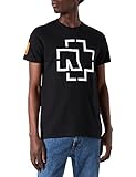 Rammstein Herren Logo Tee T-Shirt, schwarz, S