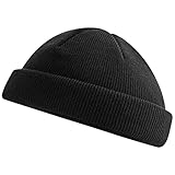 Fischermütze Kurze Beanie Recycled Feinstrick nachhaltige...