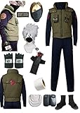 US-Größe Anime Hatake Kakashi Cosplay Kostüm Halloween Vollanzug,...