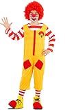 EUROCARNAVALES McDonald´s Clown Kostüm für Kinder