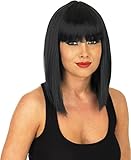 Fun Shack Schwarze Bob Perücke für Damen, Schwarze Kurzhaar Perücke...