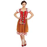 Fun Shack Orange Lebkuchenmann Kostüm für Damen M