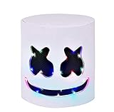 DJ-Maske mit LED-Beleuchtung, Musik, Festival, Marshmallow,...
