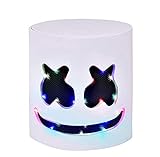 DJ-Maske mit LED-Beleuchtung, Musik, Festival, Marshmallow,...