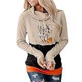 MKIUHNJ Strickblazer Herren Halloween-Hoodie-Pullover für Damen,...