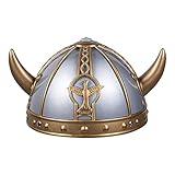Boland 01351 - Helm Wikinger, silber-gold, Wikingerhelm für Kinder,...