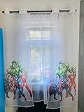 Luxus-Voile-Vorhang, Avengers, 75 x 200 cm