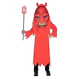 Amscan - Kinderkostüm Teufel, Robe, Teufelmaske, Devil, Mottoparty,...