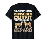 Gepard Leopard Raubkatze Kinder Kostüm Zoowärter T-Shirt