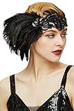 Coucoland 1920s Stirnband Feder Damen 20er Jahre Stil Flapper...