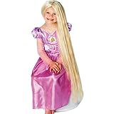 Kinder Perücke Rapunzel blond leuchtet im dunkeln Disney