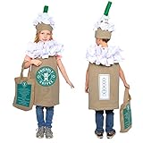 Dress Up America Kaffee Kinder Kostüm - Süßer Cappuccino /...