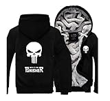 Punisher Hoodie Fuman Punisher Zip Up Pullover Cosplay Kostüm...