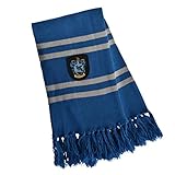 Elbenwald Harry Potter Schal Ravenclaw Hausfarben mit Wappen Patch und...