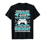 Gamer Zocker Games Pc - Lustiges Gaming Spruch T-Shirt