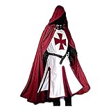 WXFASHION Halloween Cosplay Surcoat - Mens mittelalterliche...