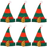6 Kinder Elfenmützen Hut für Elfen für Kostüm Elfe Waldgeist...