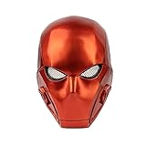 Red Hood Helm Erwachsene Herren Rot Harz Voller Kopf Maske Halloween...