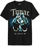 Tupac Herren Metupacts008 T-Shirt, Schwarz, L
