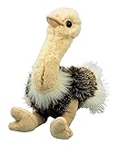 Inware 7487 - Kuscheltier Strauß, beige/braun, 25 cm, Schmusetier,...