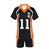 Haikyuu Trikot Nr. 11 Tsukishima Kei Cosplay Kostüm Unisex Karasuno...
