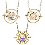 Harry Potter Cosplay-Halskette, 3 Pcs Zauberer Halskette Anhänger,...