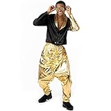Morph Costumes 90s Fancy Dress Gold Rapper, Halloween Kostüm Herren...