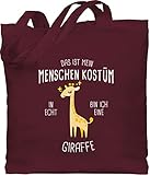Baumwolltasche - Karneval & Fasching - Das ist mein Menschenkostüm in...