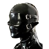 LBYLYH BDSM Latex Kopf Film, Fetisch Erotik Kleidung Latex Maske Und...