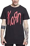 MERCHCODE Herren Korn Logo Tee T-Shirt, Black, XS