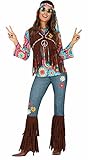 FIESTAS GUIRCA Hippie Kostüm Damen – Schlager Star Disco Outfit...
