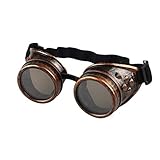 SANON Vintage Viktorianische Steampunk Brille Unisex Brille Vintage...