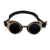 Boland 54503 - Brille Steampunk, aus Kunststoff, Gummiband, dunkle...