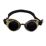 Boland 54503 - Brille Steampunk, aus Kunststoff, Gummiband, dunkle...