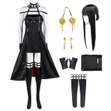 YEAJION Yor Forger Cosplay Kostüm mit Perücke Anime Spy X Family...