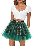 Aupuls Damen Basic Tutu Tüllrock Pailletten Mädchen Festlich Kostüm...