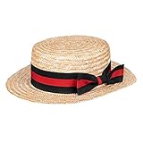 Boland 90993 - Hut Maurice, Strohhut mit Banderole, Kopfbedeckung,...