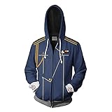 Unsiex Vollmetall Alchemist Print Hoodie Roy Mustang Cosplay Mit...