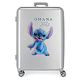 Disney 100 Stitch Mittelgroßer Koffer, Grau, 48 x 70 x 26 cm, starres...