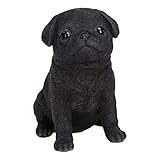 Vivid Arts Pet Pals schwarzer Mops-Welpe | Dekoration für Haus oder...