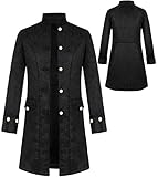 Herren Gothic Steampunk Vintage Tailcoat Jacke Mittelalter...